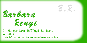 barbara renyi business card